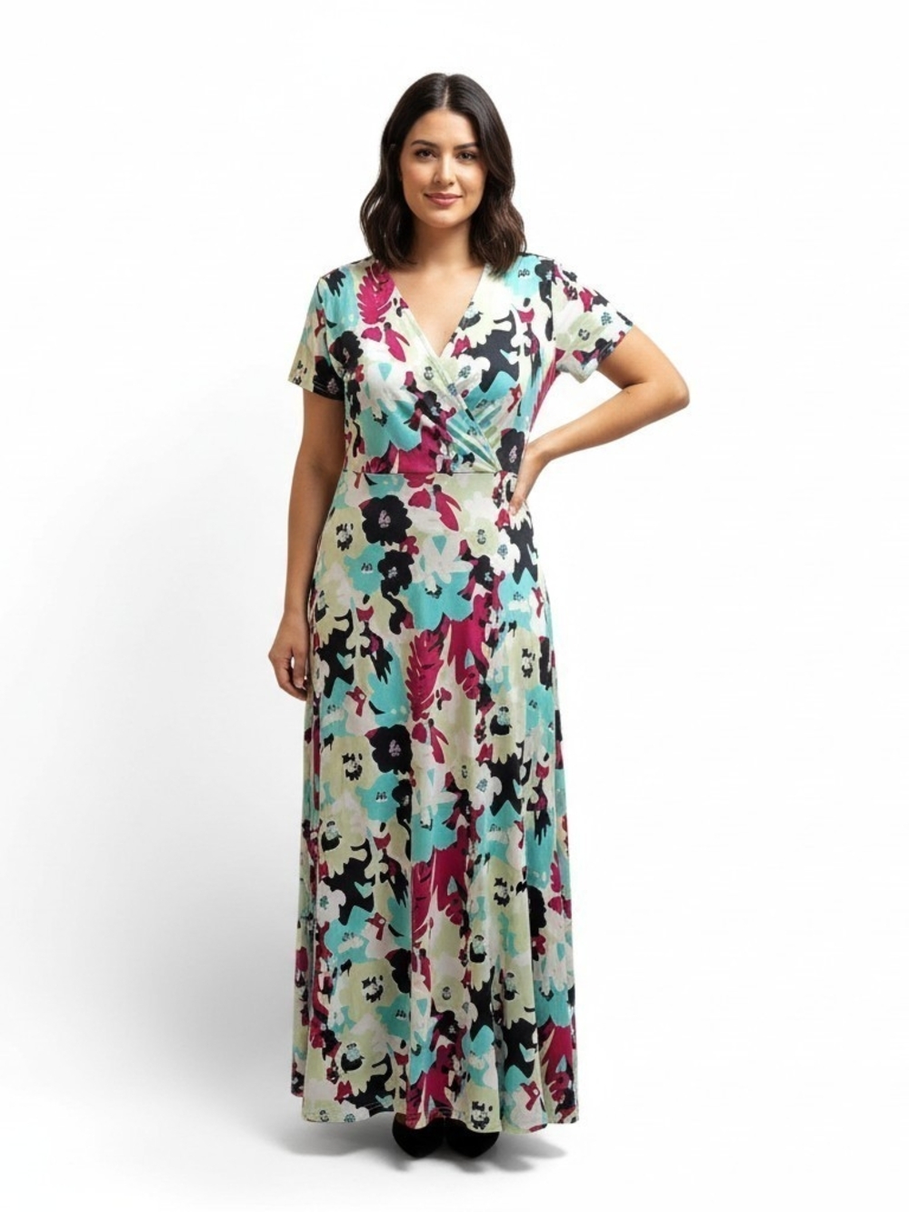 Aa Studio Abstract Floral Maxi Women's Size 18